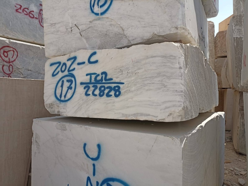[ZOZ-C17 | TCR-22828] White Italian Carrara Block No. # ZOZ-C 17