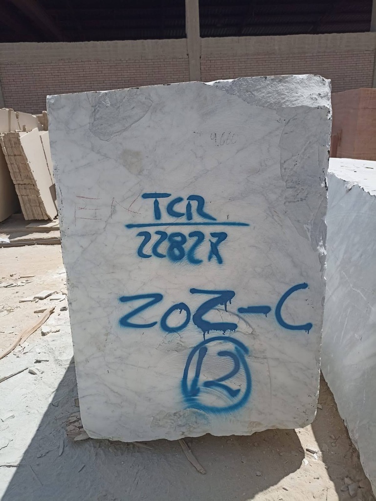 [ZOZ-C12 | TCR-22827] White Italian Carrara Block No. # ZOZ-C 12
